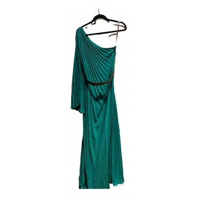 Pre-owned Halston Heritage Maxi Dress In Green