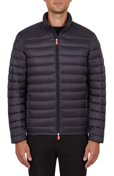 Save The Duck Giga Water Resistant Puffer Coat In Black