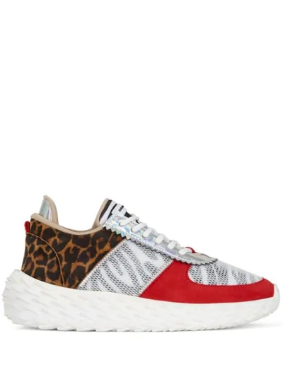 Giuseppe Zanotti Blabber Colour-block Trainers In Red