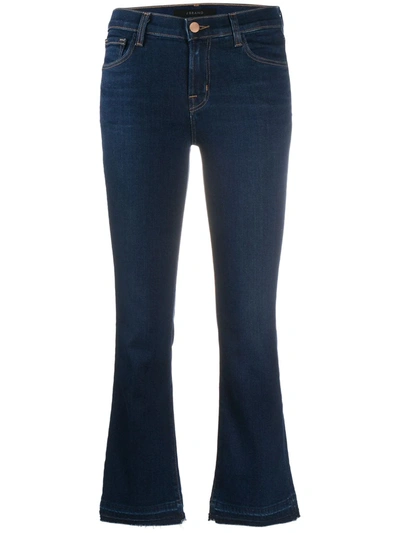 J Brand High-waisted Flared Jeans In Blue