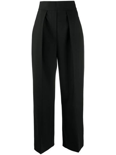 Neil Barrett Pleated High-rise Trousers In Black