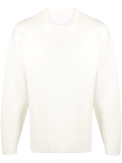 Attachment Fine Knit Jumper In White