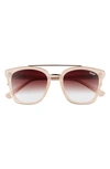 Quay Sweet Dreams 55mm Square Sunglasses In Blsh,brn