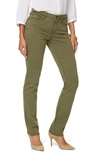 Nydj Sheri Slim Jeans In Martini Olive