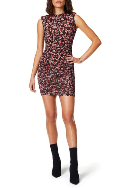 Ramy Brook Myla Floral Body-con Minidress In Black Combo