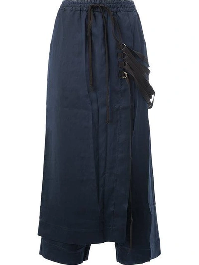 Song For The Mute Strappy Apron Cropped Trousers