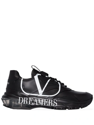 Valentino Garavani Vlogo Dreamers Bounce Sneakers In Black