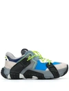 Valentino Garavani Vltn Wod Multicolor Fabric Sneakers In Dark Grey