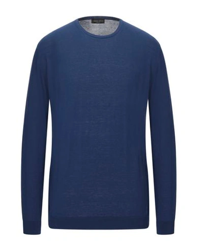 Roberto Collina Sweaters In Slate Blue