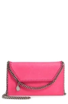 Stella Mccartney Mini Falabella Shaggy Dear Faux Leather Crossbody Bag In Fluo Pink