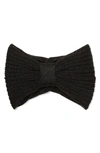 Kate Spade Knot & Bow Knit Headband In Black