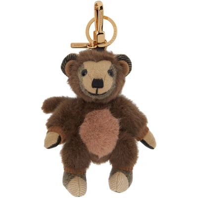 Burberry Thomas Bear In Monkey Costume Key Holder In Brown