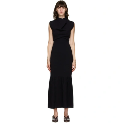 3.1 Phillip Lim / フィリップ リム Military Cowl-neck Ribbed Dress In Navy