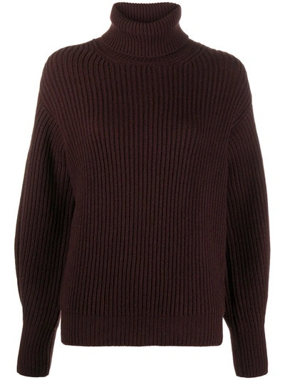 Stefano Mortari Merino Turtleneck Jumper In Brown