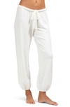 Eberjey Softest Sweats Joggers In Winter White