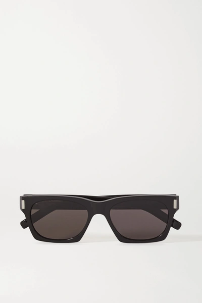 Saint Laurent Square-frame Acetate Sunglasses In Black