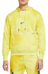 Nike Hardwood Basketball Pullover Hoodie In Speed Yellow/ Black