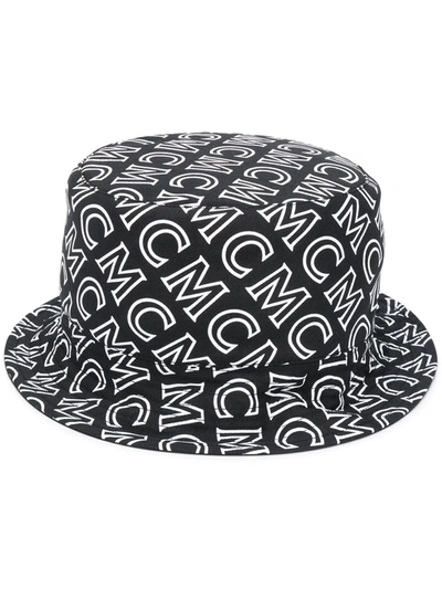 Mcm Monogram Print Hat In Black