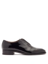 Christian Louboutin Corteo Patent-leather Oxford Shoes In Black