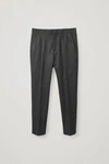Cos Straight-leg Wool-cashmere Pants In Grey