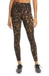 Sweaty Betty Zero Gravity Pocket 7/8 Running Leggings In Brown Tortoise Shell