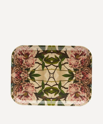 Avenida Home Peonies Small Tray In Multicolour
