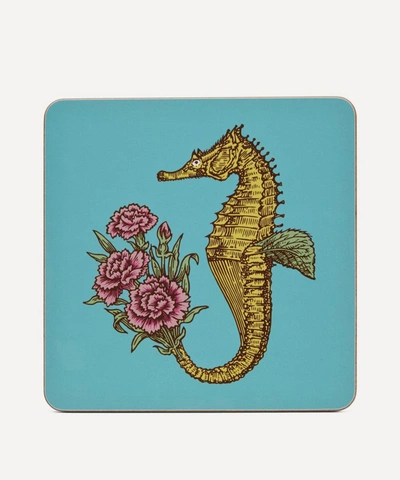 Avenida Home Seahorse Placemat In Blue