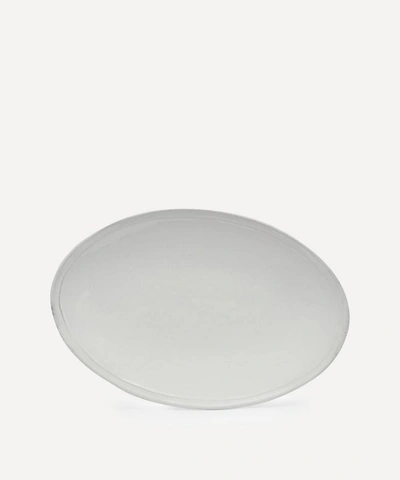 Astier De Villatte Small Simple Oval Platter In White
