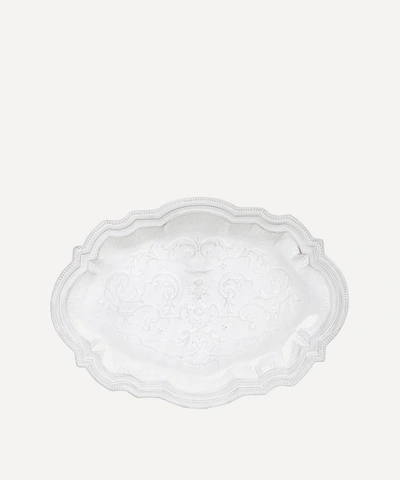 Astier De Villatte Ornamental Platter In White