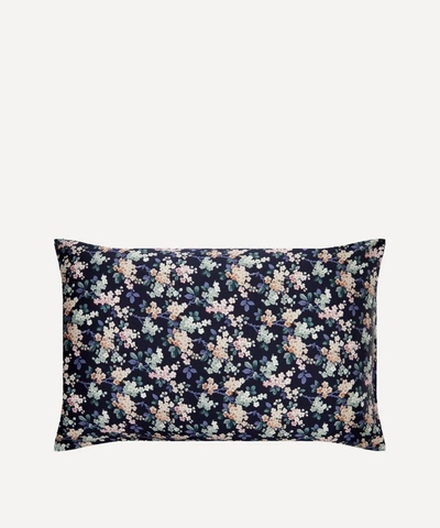 Liberty Josephine Silk Satin Pillowcases Set Of Two In Navy