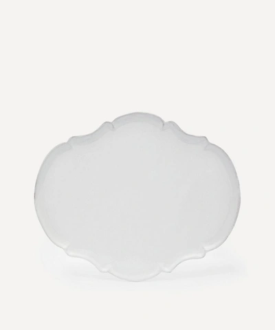Astier De Villatte Rome Very Large Dinner Plate In White