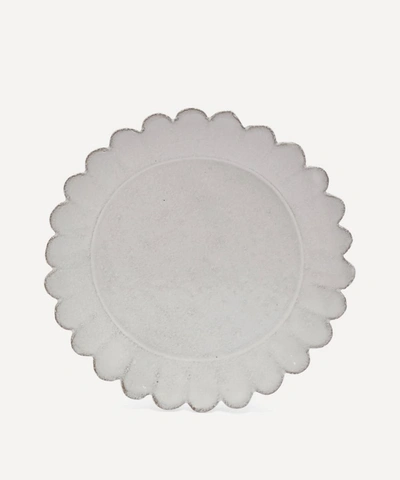Astier De Villatte Victoria Glazed Terracotta Small Plate In White