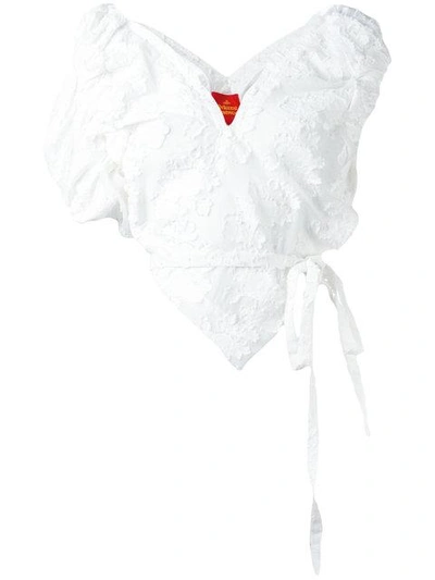 Vivienne Westwood Red Label Asymmetric V-neck Top - White