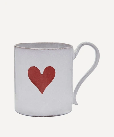 Astier De Villatte Heart Mug In White