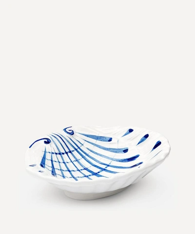 Anna + Nina Ceramic Shell Dish In White