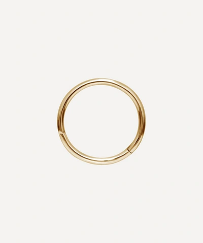 Maria Tash 14ct 9.5mm Plain Single Hoop Earring In Gold