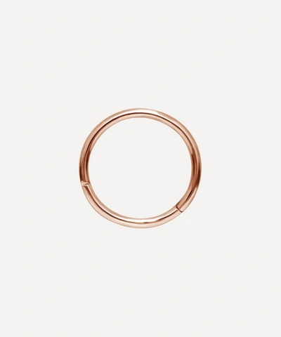 Maria Tash 14ct 9.5mm Plain Single Hoop Earring In Rose Gold