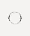 Maria Tash 14ct 9.5mm Plain Single Hoop Earring In White Gold