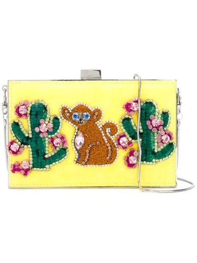 Gedebe Cactus And Monkey Clutch In Yellow
