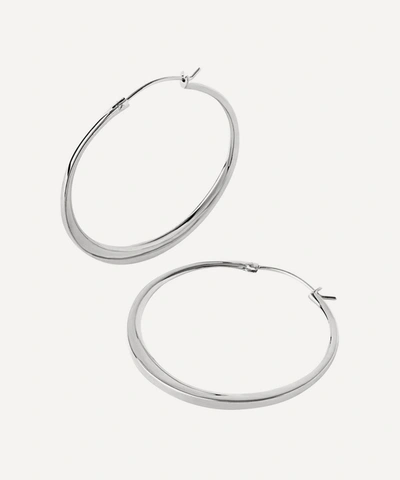 Dinny Hall Silver Signature Medium Hoop Earrings