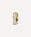 Maria Tash 18ct 9.5mm Invisible Set Baguette Diamond Eternity Single Hoop Earring In Gold