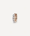 Maria Tash 18ct 8mm Invisible Set Large Diamond Eternity Single Hoop Earring In Rose Gold