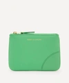 Comme Des Garçons Classic Leather Pouch In Bottle Green