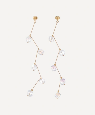Paloma Wool Dominica Drop Crystal Earrings In Off-white