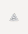 Maria Tash 2.5mm Invisible Set Triangle Diamond Threaded Stud Earring In Rose Gold