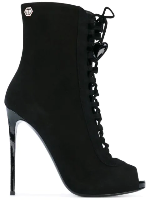 Philipp Plein Boots Lo Heels High Ermes Basic In 02 Black Boots Lo Heels High Cowboy | Philipp Plein