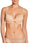 Calvin Klein Convertible Strap Lightly Lined Demi Bra In Medium Beige4