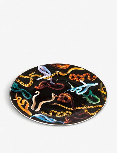 Seletti Wears Toiletpaper Porcelain Snake Plate 27cm