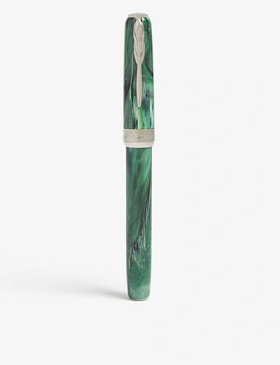 Pineider La Grand Bellazza Rollerball Pen In Malachite Green