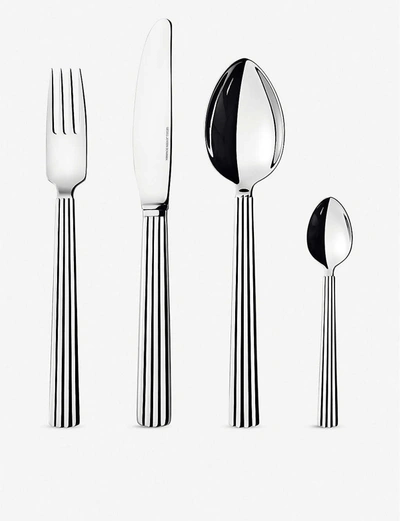 Georg Jensen Bernadotte 4pc Stainless Steel Cutlery Set In Silver